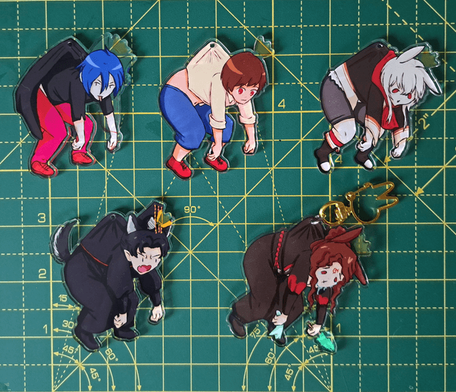 Waga Maou Keychains - Set 1