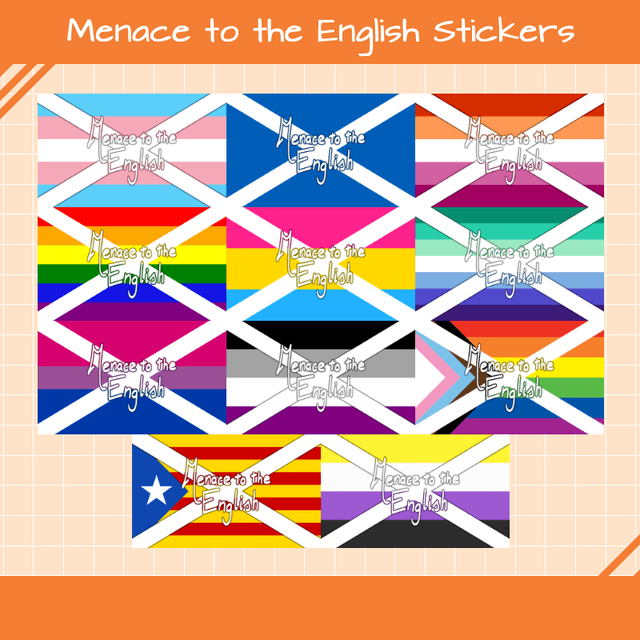 Menace to the English Stickers