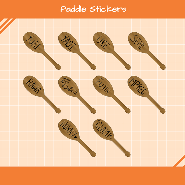 Yaoi Paddle Stickers
